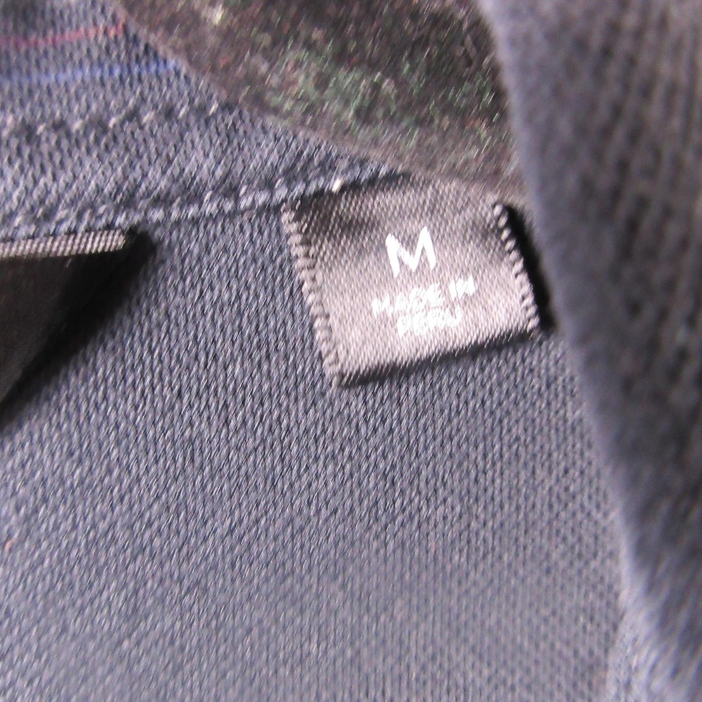 TravisMathew Polo Shirt Mens Medium Gray Palm Tree Stripe Pima‎ Golf Performance - Picture 5 of 8